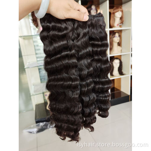 LSY Wholesale double drawn human bundles unprocessed cuticle aligned raw virgin indian hair vendor from india, raw indian hair